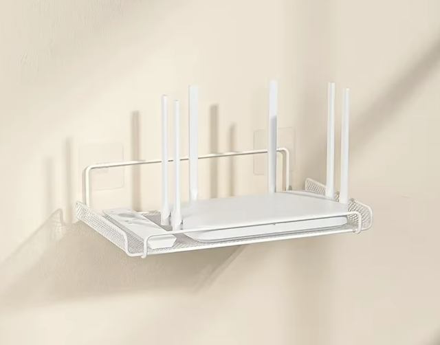 OEM/ODM Vietnam Wall Mounted Router Shelf TV Set Top Box Holder WiFi Storage Rack Organizer