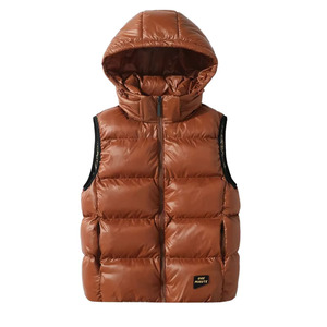 Wholesale Casual Winter Woven Windproof Sleeveless Gilet Bubble Jackets Breathable Zipper Custom <b>Utility</b> Hoodie Puffer <b>Vest</b> OEM - Product Image 4