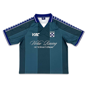 เสื้อฟุตบอลผู้ชายสีพื้น ทรงพอดีตัว ระบายความชื้นได้ดี ผลิตจากโพลีเอสเตอร์ แขนสั้น สำหรับผู้ใหญ่ ใส่ได้ทุกฤดู - Product Image 1