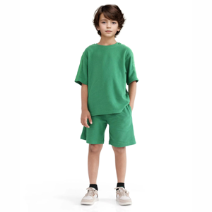 Ensemble T-shirt et short personnalisable pour enfants – Tenue d'été pour bébé garçon – Vêtements de boutique pour enfants – Ensembles deux pièces 2026 - Product Image 1