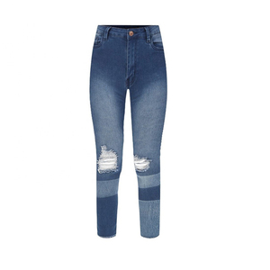 Jeans Casuales para Mujer al por Mayor de Fábrica, Personalizados, Estilo Boyfriend, Ajustados, Rotos, Desgastados, de Cintura Media, Ecológicos, Lisos, Vintage - Product Image 3
