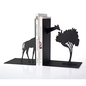 Serre-livres en métal de qualité supérieure, robustes, antidérapants, organisateurs de bureau, décorations pour la maison - Product Image 1