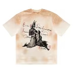 T-shirt Homme Grande Taille Épais 280G 100% Coton Imprimé Personnalisé Couleur Unie Manches Courtes Tricoté Grandes Tailles 3XL 5XL - Product Image 6