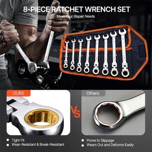 Set di 8 Chiavi Combinate Metriche con Custodia Arrotolabile - Product Image 6