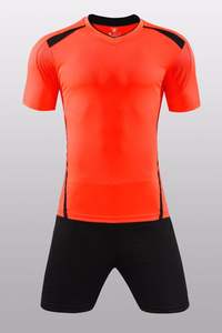 Conjunto de Uniforme de Fútbol Personalizable 100% Algodón de Secado Rápido Manga Corta - Product Image 2