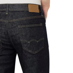 Jean en denim brut selvedge spécial Mattella 21oz, coupe droite vintage japonaise, ligne rouge, pour homme, hiver, délavage foncé - Product Image 6
