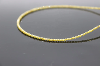 Perles rondes en diamant jaune naturel AAA 1-80-2.80mm 38 cm, diamant facetté, couleur fantaisie, pierre naturelle pour la création de bijoux