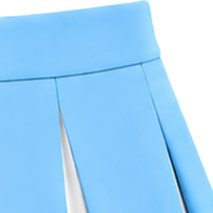 Jupe plissée bleu ciel, blanc et noir pour femme, taille haute, pour cheerleading, performance sportive, danse et uniforme de cheerleader - Product Image 4