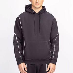 Ensemble survêtement molletonné doux et confortable pour l'hiver, pantalon large et sweat à capuche 2026 - Product Image 5