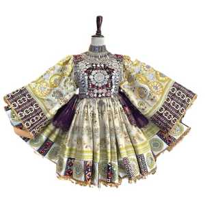 Precios al por mayor: Últimos vestidos afganos Kuchi, estilo étnico gitano tribal afgano, ropa de mujer hasta la rodilla, vestido afgano para boda - Product Image 1