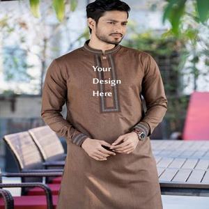 เสื้อคลุมสำหรับสุภาพบุรุษทันสมัยคุณภาพสูงใส่สบายมาใหม่ออกมีสไตล์สไตล์ shalwar kameez ขนาดพลัสไซส์นุ่ม - Product Image 2