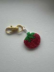 Handcrafted Glass Seed Bead <b>Initial</b> Letter R Keychain Bag Charm Handbag Backpack Accessories Metal Ring Lobster Clasp <b>Keyring</b> Pe - Product Image 4