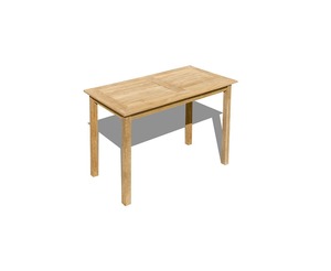 Mesa de Bar Rectangular de Madera de Teca Hecha a Mano, Moderna, Ecológica y Duradera, con un Aspecto Elegante para el Hogar, Cafeterías y Restaurantes - Product Image 2