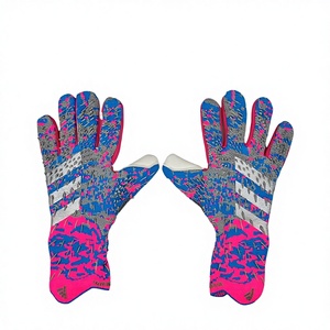 <b>Full</b> Finger Goalkeeper Gloves Orange Black With Silicone Grip Non <b>Slip</b> Breathable Unisex Sports Glove - Product Image 1