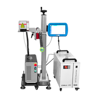 Imprimante laser UV volante haute vitesse pour marquage en ligne sur ligne de production, impression de date et de logo, sans encre, sans consommables