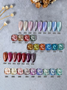 مجموعة طلاء أظافر جل نباتي 15 علامة خاصة مخصصة طلاء أظافر جل بألوان الأشعة فوق البنفسجية مغناطيسية طلاء أظافر جل لمعان عين القط - Product Image 2