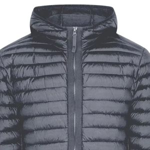 <b>Men's</b> Puffer <b>Jacket</b> <b>Black</b> Hooded Quilted Winter Coat <b>Lightweight</b> Warm Outerwear Full Zip Casual Outdoor Fashion <b>Jacket</b> Wholesale - Product Image 4