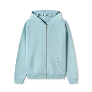 Sweat-shirts à fermeture éclair pour hommes, 100 % coton de haute qualité, impression sérigraphique personnalisée, motif uni, matière polaire d'hiver, teinture unie, en promotion - Product Image 1