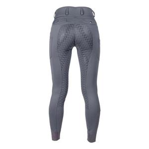 Pantalones de equitación de cintura alta con silicona completa en el asiento, estampados, para mujer, ajustados, elásticos, antideslizantes - Product Image 2