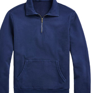 OEM Premium Design Kangaroo Pocket Plain Dyed <b>Men's</b> Sweatshirts Customize Fabric Stand Collar Solid Pattern <b>Men's</b> Wear Hoodies - Product Image 4