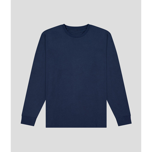 เสื้อยืดแขนยาวคอตตอน 100% คุณภาพสูงแบบสั่งทำพิเศษสำหรับผู้ชายและผู้หญิง ทรงหลวม ขายส่งจำนวนมาก ปี 2026 รับสกรีนโลโก้ - Product Image 1