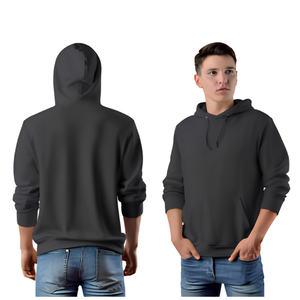 Winter 420g Heavyweight Disan Cotton <b>Fleece</b>-<b>lined</b> Hooded <b>Sweatshirt</b> Thick Pure Color Embroidered Casual Unisex Top - Product Image 6