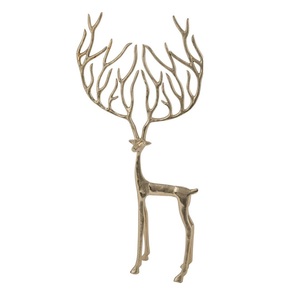 Centro de mesa moderno de aluminio con forma de reno, adorno decorativo navideño para mesa de comedor, para decoración de lujo en el hogar durante las fiestas. - Product Image 1
