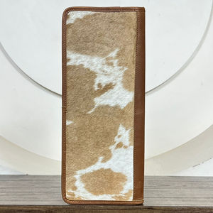 Estuche de joyería de viaje de cuero mecanizado a mano, cabello occidental en piel de vaca, caja de almacenamiento de joyería plana de punto Buck occidental clásico - Product Image 5