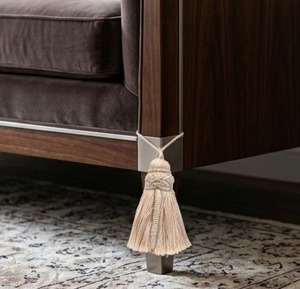 <b>Tassel</b> Fringe Decorative Cotton <b>Tassel</b> <b>For</b> Furniture Corner Accent Beige - Product Image 1
