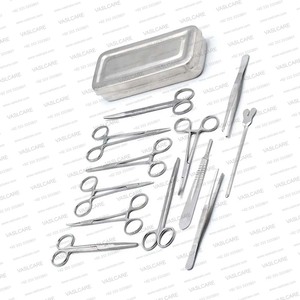 Surgery Dissection Instrument Set 15Pcs Stainless Steel Surgical Kit with <b>Case</b> Forceps Scissors <b>Needle</b> Holder by Vaslcare - Product Image 2