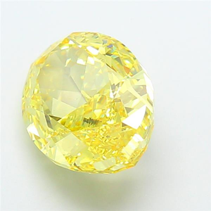 Pierre précieuse certifiée CVD, pierre de luxe étincelante pour bijoux fins, magnifique diamant de laboratoire de couleur jaune intense, taille ovale - Product Image 2