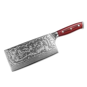 OEM Stainless Steel 12-Inch Damascus Handmade Ambidextrous Traditional <b>Kitchen</b> Cleaver <b>Knife</b> with Wooden Handle for Meat Cutting - Product Image 2