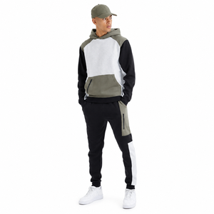 Conjunto Deportivo Casual de Invierno para Hombre, de Color Sólido, de Secado Rápido, Transpirable, Ecológico, 100% Algodón Elástico, para Gimnasio y Actividades al Aire Libre - Product Image 1