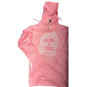 Sweat-shirt rose Jack and Jill avec motif collage de mots, confortable et élégant, pour unisexe et adolescents, vêtement décontracté - Product Image 3