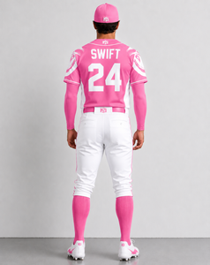 Conjunto de Uniforme de Béisbol Rosa Personalizado, Jersey de Béisbol Sublimado, Ropa de Equipo, Fabricante OEM ODM - Product Image 2