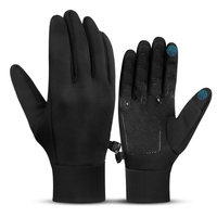 Gants de compression tactiles personnalisés pour écran tactile, avec paume en silicone antidérapante et doublure élastique chaude, pour smartphone, course à pied et conduite