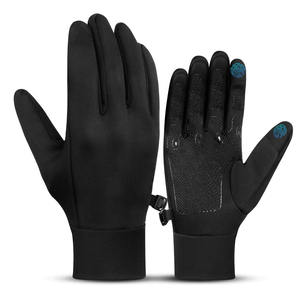 Gants de compression tactiles personnalisés pour écran tactile, avec paume en silicone antidérapante et doublure élastique chaude, pour smartphone, course à pied et conduite - Product Image 1