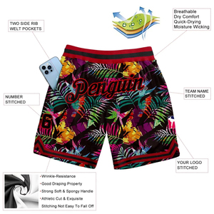 Shorts de basketball en mesh pour hommes, personnalisables, de haute qualité, avec logo brodé, et maillots de basketball par sublimation. - Product Image 5