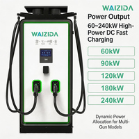 80kW DC Hızlı Şarj Cihazı CCS2 Çift Girişli 80kW DC EV Şarj İstasyonu 400V 250A OCPP 1.6J RFID 4G 7 İnç Ekranlı Kamu Şarj İstasyonu