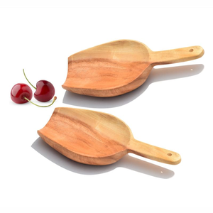 2 Cucharas de Madera Natural con Mango, Utensilios de Cocina Ecológicos, Herramientas de Medición para el Hogar y Jardín, Cucharas y Accesorios de Cocina - Product Image 1