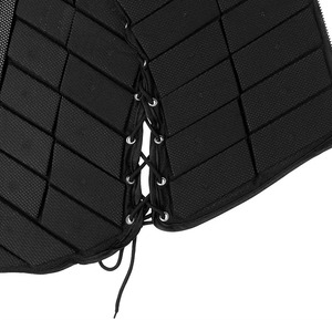 Chaleco de equitación unisex negro, protector, sin mangas, con cierre de cremallera, espalda de malla transpirable, para montar a caballo - Product Image 5