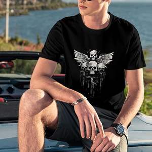 Camisetas Gráficas para Hombre, Manga Corta, 100% Algodón, Tela de Estambre, Impresión Personalizada, Transpirables - Product Image 5