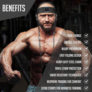 Harnais de musculation réglable OEM pour la nuque, idéal pour la musculation à domicile, la force athlétique et le bodybuilding – Équipement de fitness de haute qualité en gros - Product Image 6