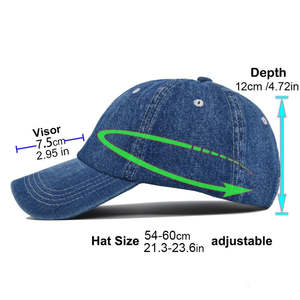Customizable Unisex Adjustable Suede Baseball Cap Metal Buckle Breathable <b>Waterproof</b> Fabric Curved Brim for Sports Casual Wear - Product Image 2