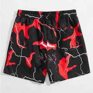 Pantalones Cortos Deportivos Sublimados para Hombre, de Tela Ligera de Poliéster, Aptos para Fitness y Uso Diario - Product Image 2