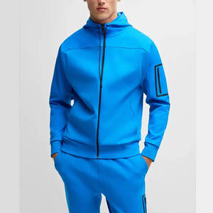 Collection de survêtements décontractés à capuche imprimés pour hommes 2026 – Tissu polaire technique zippé, personnalisable avec logo, pour le jogging - Product Image 6