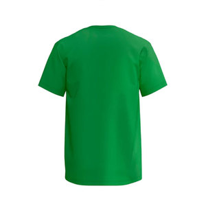T-shirt classique léger à coupe ample, décontracté, à manches courtes, col rond, uni, couleur verte, coupe standard - Product Image 5