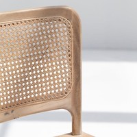 Tabouret de bar en bois Vandana Falcon Lunaris avec assise confortable pour cuisines et bars modernes