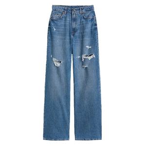 Pantalones vaqueros de mezclilla elásticos de cintura alta transpirables para mujer al por mayor, pantalones ajustados, pantalones lápiz, pantalones holgados para mujer - Product Image 1