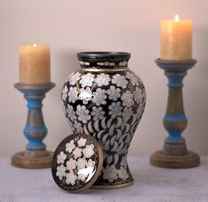 Urna Funeraria de Cobre Puro |   Urna Conmemorativa Hecha a Mano para Adultos |   Elegante Recuerdo Funerario - Product Image 1